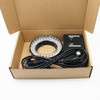 Microscope LED Ring Light Illuminator Stereo Microscope Adjustable Stereo Zoom