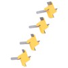 Spoilboard Surfacing Router Bit Set 4 Flute Rabbet Slot Flattening