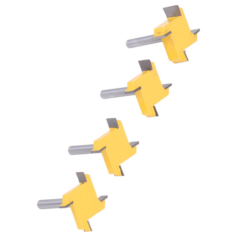 Spoilboard Surfacing Router Bit Set 4 Flute Rabbet Slot Flattening