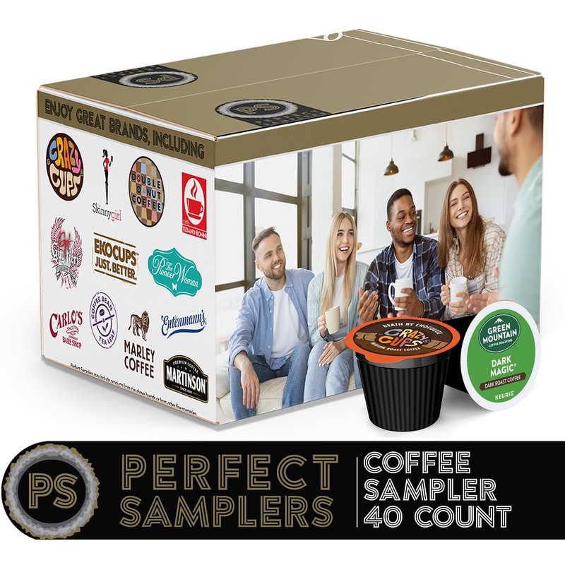 Coffee Pods Variety Pack Sampler, Coffee Lovers Single-Serve Capsules &