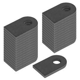 OTTFF 30 Pack Weld On Mounting Tab, Steel Basic Welding Tab, 1-5/8" Tall, 1" Width, 3/8" Hole, 5/32" Thick