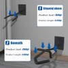 MiOYOOW Wall Mounted Weapon Stand, Pack of 2 Weapon Stands,
