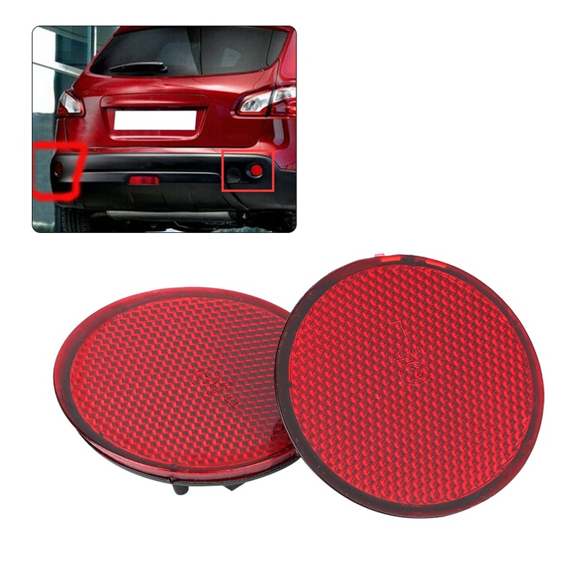 2pcs Red Lens Left &amp; Right Rear Bumper Reflectors 26561JE20A