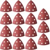 TA-VIGOR 15Pcs 320 Grit Detail Sander Sandpaper, 6 Holes Sanding