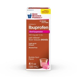 GNP CHILD IBUPROFEN 100 MG BUBBLEGUM SUS 4OZ
