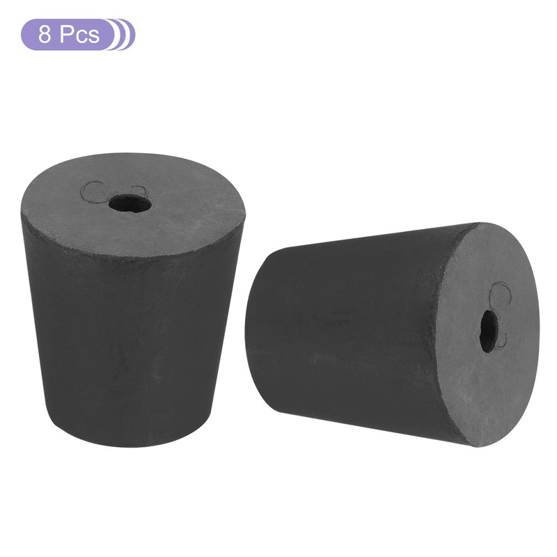 sourcing map Rubber Tapered Plug 18mm to 24mm Solid Test