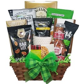 Delight Expressions® Snack Time Gift Basket (Golf) - A Father's Day Gift Basket idea - Birthday or Get Well Gift Basket - For Him