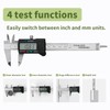 SCITOOLS Digital Caliper 0-4"/100mm Measuring Tool with Metal Ruler, Micrometer