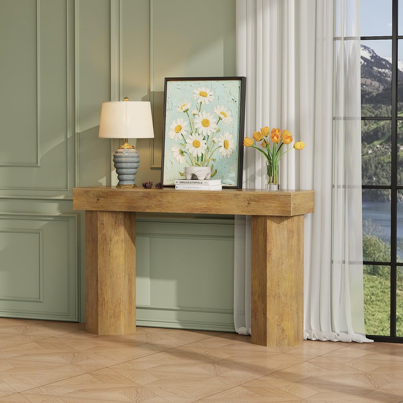 GiftGo Console Tables for Entryway 47" Sofa Table Behind Couch