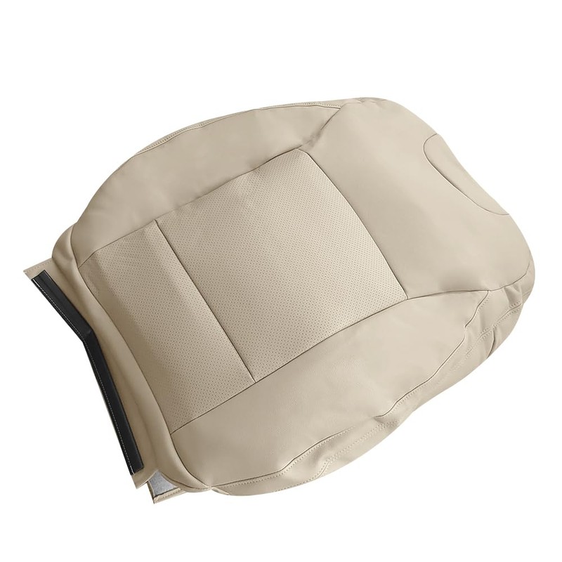 UINIEBOOM Driver Perforated Leather Top Back Seat Cover, Replacement Tan