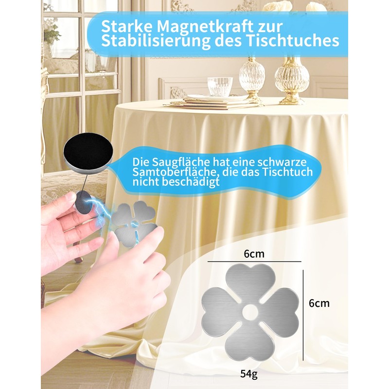 Pack of 8 54 g Tablecloth Weights for Outdoor Use