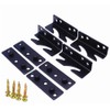 Bed Rail Bracket - Black Heavy Duty Non-Mortise Bed Rail