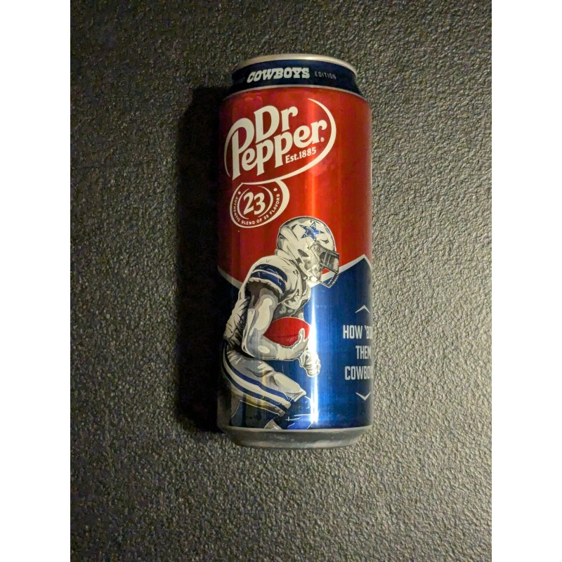 Dr Pepper 2024 DALLAS COWBOYS DR PEPPER 16OZ UNOPENED LIMITED