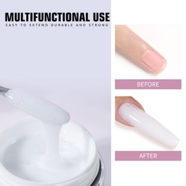 Beautilux Builder Gel for Gel Nails, 55 g Builder Nail Gel Nail Strengthening Gel, Builder Gel Nail Extension Gel for Repair Reinforcement Extension