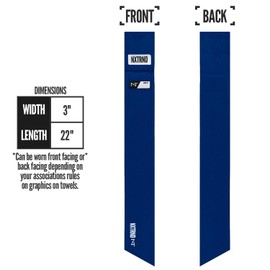 Nxtrnd Streamer Football Towel, Thin Sports Towel, Dries Hands & Football Accessories (Navy Blue)