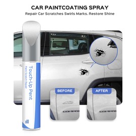 PARTS4EV PW7/GW7 Bright White Touch Up Paint Compatible with Jeep Exact Match Chips and Nicks Touch Up