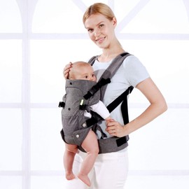Baby Carrier Newborn Sling, Infants Soft Carriers for Toddlers Sling Wrap Front and Back, Ergonomic Design 4 in 1 Multi-Functional Breathable Adjustable Hug Strap for babies7-45lbs(3-48 Months)