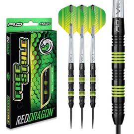Red Dragon Freestyle: 24g - Tungsten Darts Set with Flights and Stems