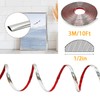 Silver Peel and Stick Trim for Backsplash Tile Edge, Faoaatin