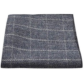 King & Priory Stone Blue Birdseye Check Pocket Square, Handkerchief