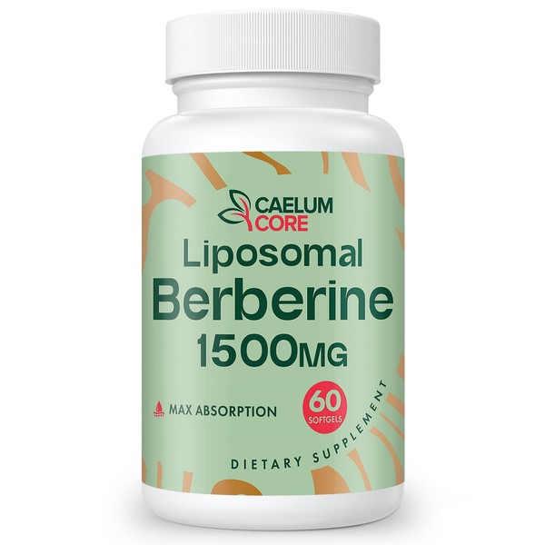 CaelumCore Liposomal Berberine HCL - Berberine 1500mg High Bioavailability, Berberines