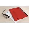 Elba 42495RO Organiser File Elasticated Pages 1-7 Cardboard Red