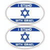 Unbranded/Generic pair - I STAND WITH ISRAEL 3x5 Vinyl Bumper