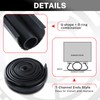NATGAI 16FT Garage Door Seal Bottom Rubber, EPDM Weatherproof Strip,