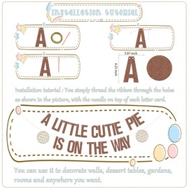A Little Cutie Pie is on the Way Banner, Cutie Pie Baby Shower Decorations