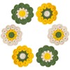 APIGANIZ Flower Crochet Coasters Handmade Drink Coasters Set of 6,Suitable