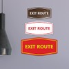 Signs ByLITA Fancy Exit Route Sign (Red) - Large