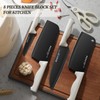 Knife Set, 8 Pieces Knife Block Set for Kitchen, Stainless