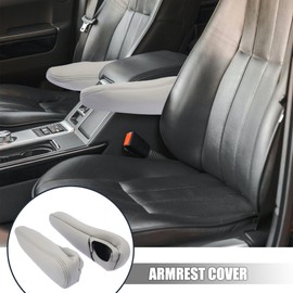 MACHSWON 1 Pair Car Front Seat Center Console Cover Armrest Cover Microfiber Leather Grey for Toyota Sienna 2005 2006 2007 2008 2009 2010 Arm Rest Cover