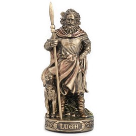 Veronese Design 3 1/2 Inch Irish Celtic Welsh Gods Miniature Figurine Hand Painted Bronze Finish (Lugh)