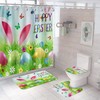 HPYNPES Easter Shower Curtain Hooks - Set of 12, Perfect