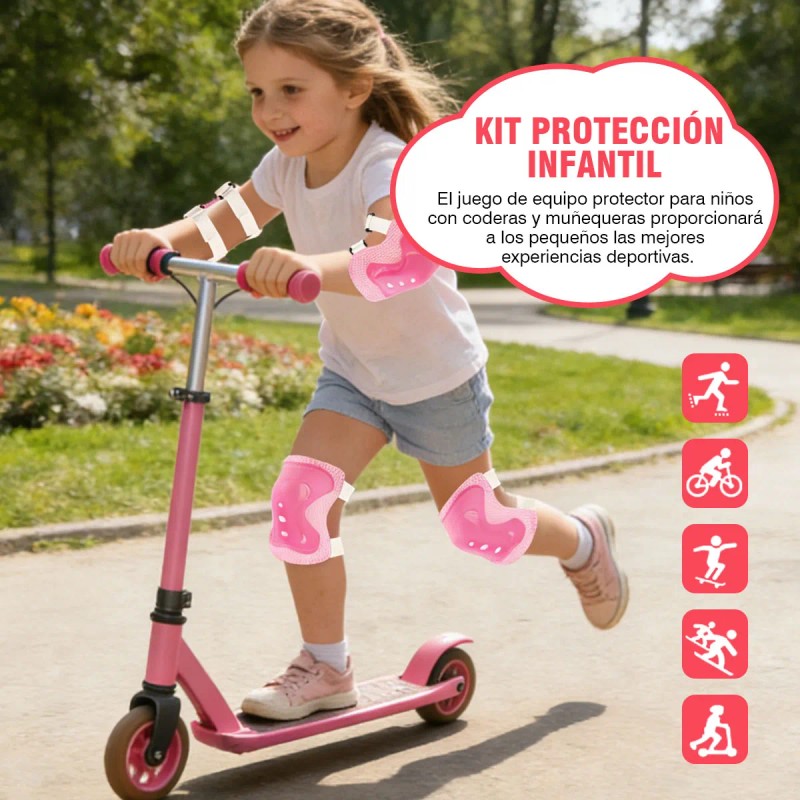 Trixter Kit Equipo De Protección Para Patinar Niños Conjunto De