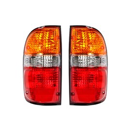 Areyourshop Rear Lights 2 Pieces Rear Tail Lights Fit for Lamps Fit for Toyota Tacoma 2001-2004 W/Bulbs