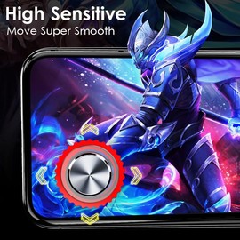 30 Pieces Mobile Gaming Finger Sleeves and 2 Pieces Finger Joystick, Thumb Sleeves Mobile Gaming Controller (30PCS Finger Sleeves + 2PCS Joystick)