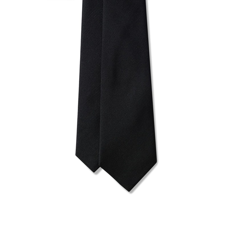 Musinsa Standard Silk Narrow Solid Tie [Black]