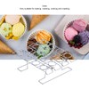 Ice Cream Cone Holder Stand, 16 Holes Stainless Steel Cupcake