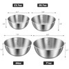 ATRDTO 4 Pack Stainless Steel Mixing Bowl Set, Microwave and