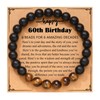 60th Birthday Gifts Bracelet for Men - Natural Stone Bracelets