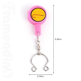 Framendino, 8 Pack Fishing Knot Tying Tool Fishing Accessories for Tieing Fishing Line to Fishing Hooks Handy Tool for Fishing Lover Beginner Anglers (4 Colors)