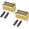 Gold Replacement blades Foil and Cutters Compatible with BaBylissPRO Barberology