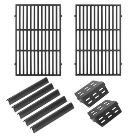 Grill Parts for Weber Genesis Parts Replacement, Fits Weber Genesis 300 Series with Front Control Knobs, for Weber Flavorizer Bars 7620 7621, Grate 7524 7528, Fits Weber Heat Deflector 7622 62756