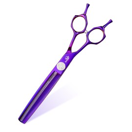 Ethyxe Dog Thinning Shears for Grooming, 48 Teeth Dog Grooming Blending Scissors, Premium 440C Steel Pet Hair Trimming Shears for Groomers, Cats & Pets, Ergonomic Handle with Jewelled Screw