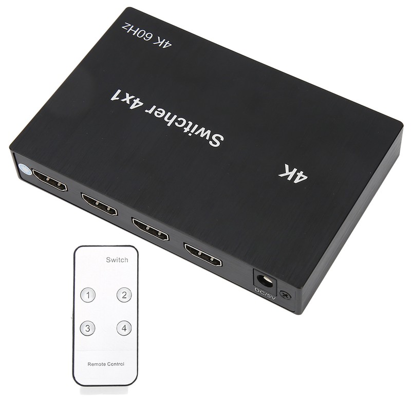 4Kx2K HD Multimedia Interface Switch 4X1 Mouse Keyboard Control Video