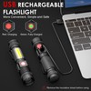 Small Flashlight Rechargeable, Magnetic LED Flashlight, 1000 Lumens Super Bright