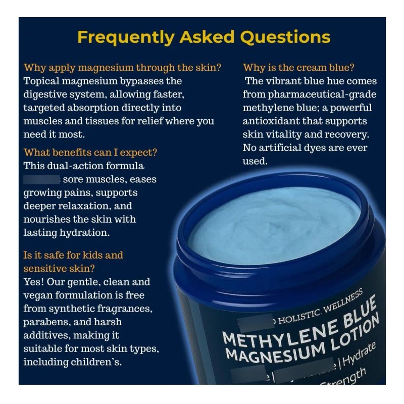 Loción De Magnesio Azul Con Milenrama Y Manzanilla 250ml