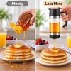 No-Drip Glass Honey Dispenser with Trigger Handle – Syrup Pourer